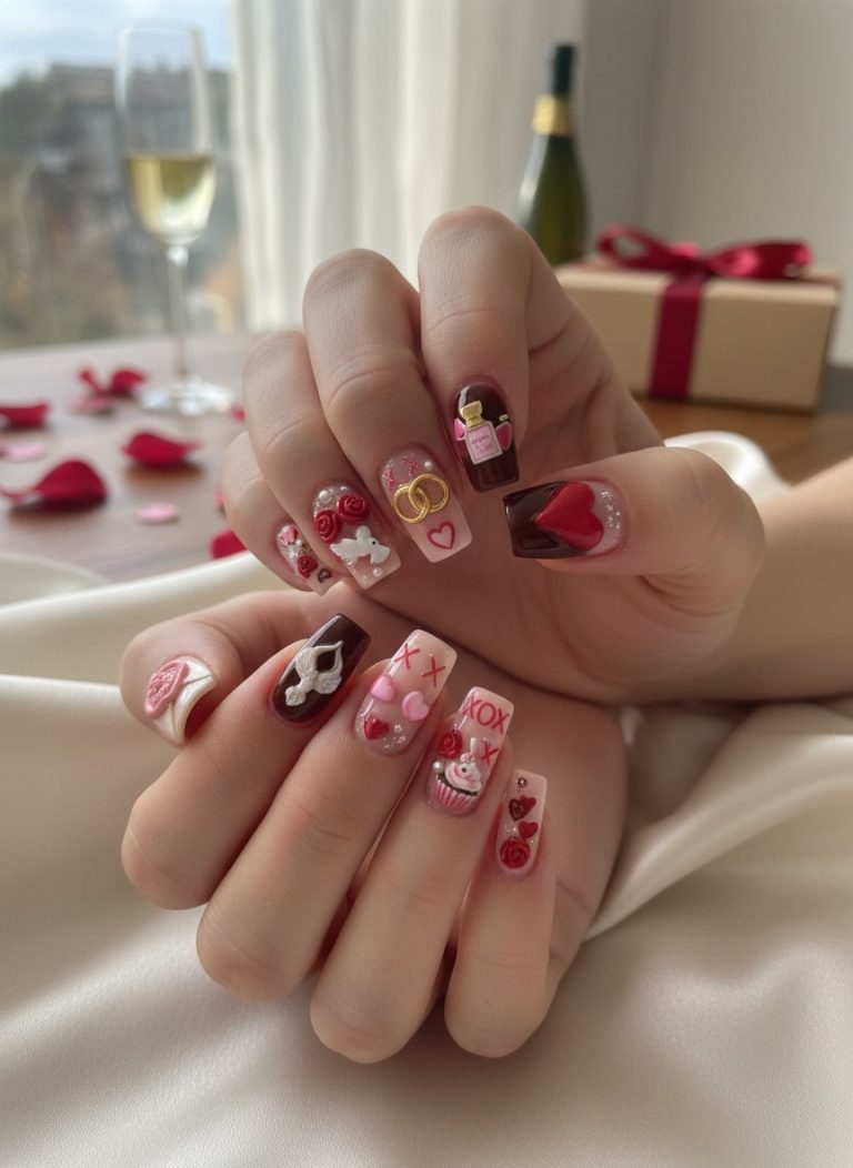 Thumbnail 15 Best 3D Valentine Nails 2025: Trendy Designs You Need to Try