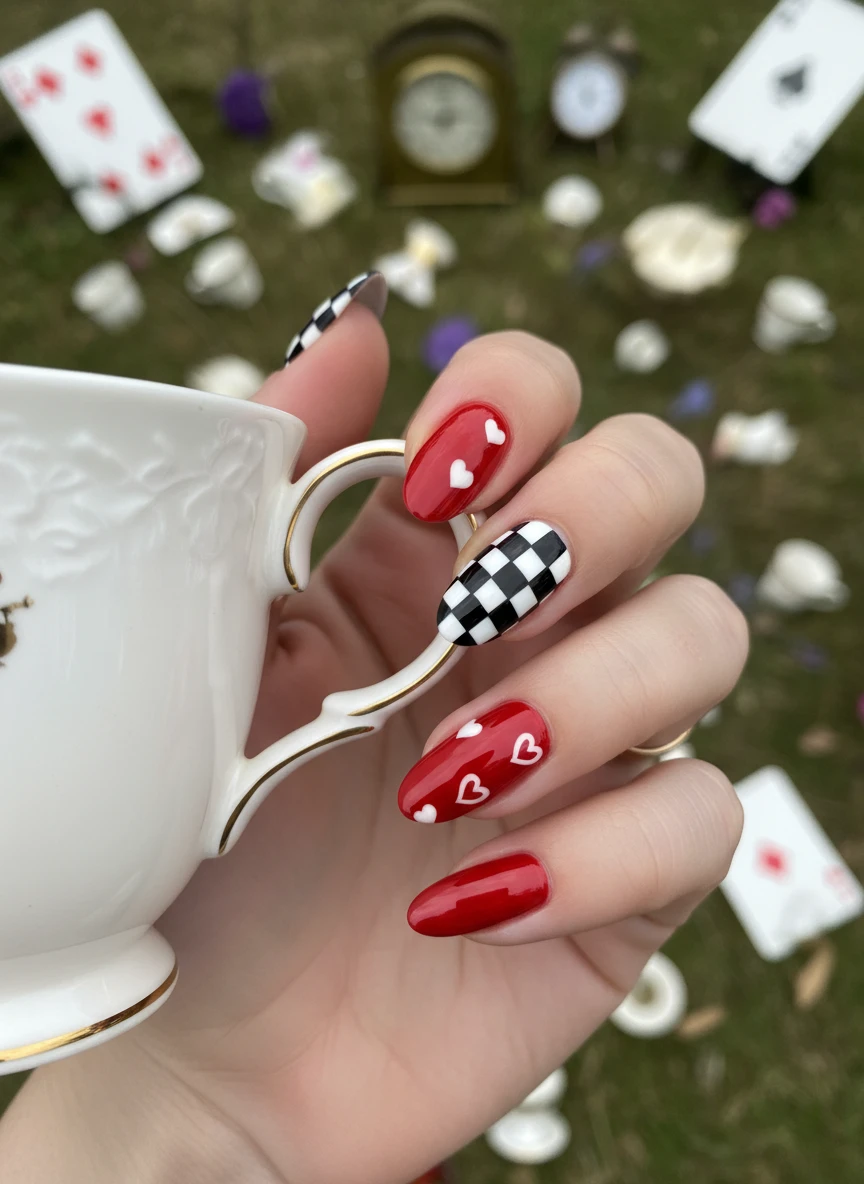 15 Queen of Heart Valentine Nails: Royal Designs to Slay Love Season (2026) 5 Image