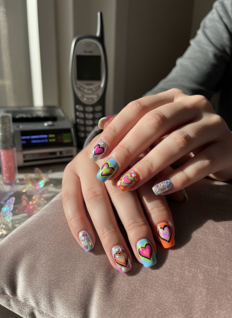 Thumbnail 15 Valentine Day Y2K Nails: Best Retro Heart Designs for 2026