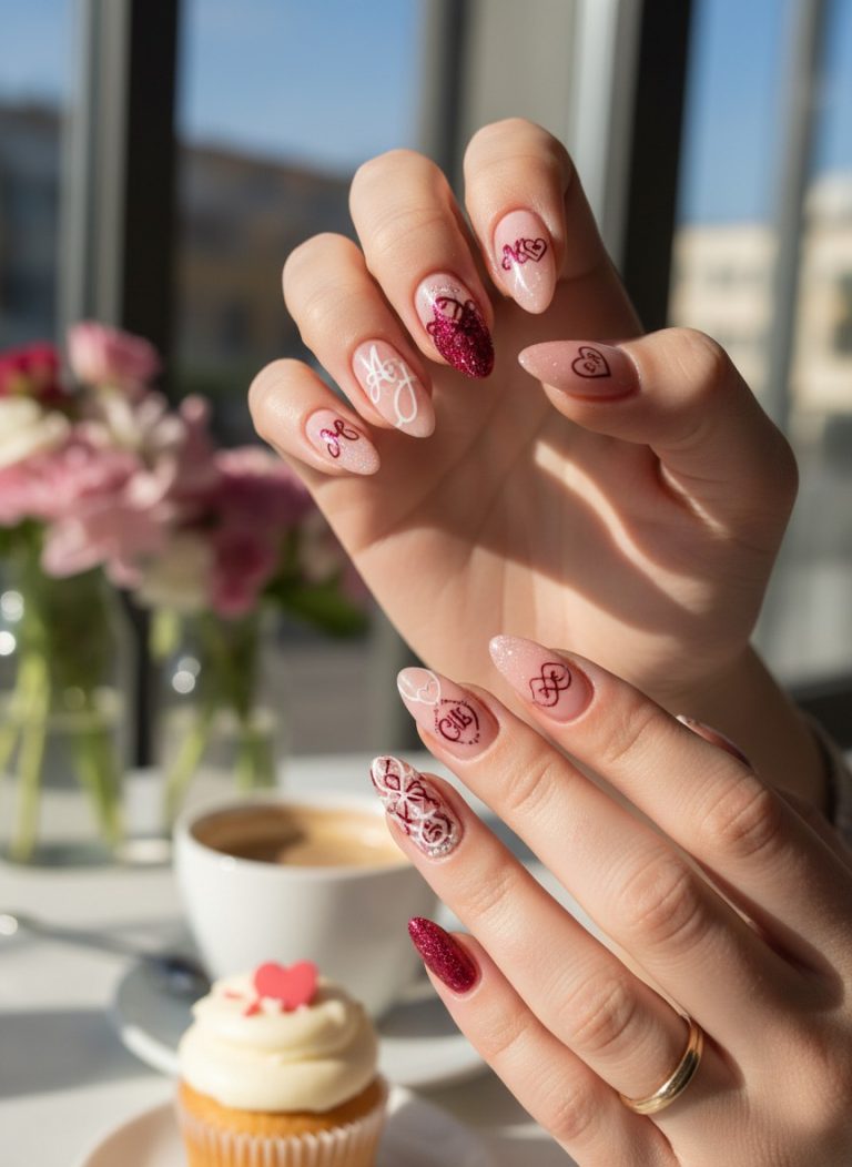 Thumbnail 15+ Valentine Nails With Initials: Romantic & Chic Designs (2026)
