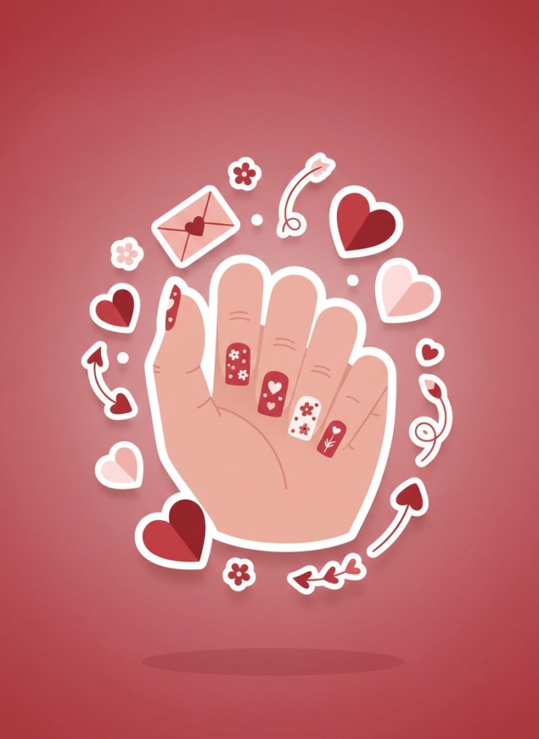 Thumbnail 15 Short Square Valentine Nails: Elegant Minimalist Designs 2026